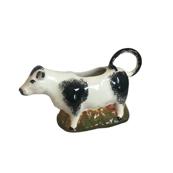 Moorland ceramic farmhouse cow creamer pitcher - Picture 3 of 8